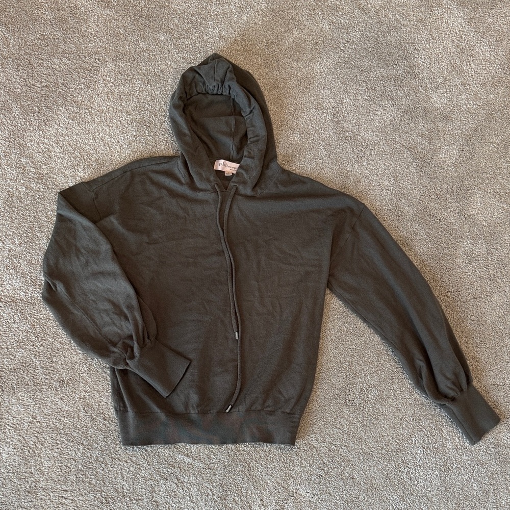 Philosophy Women's Dark Green Hoodie
